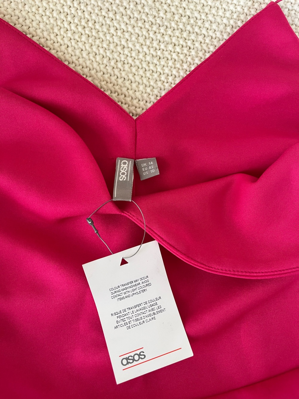 ASOS Hot Pink Dress - Picture 2 of 4